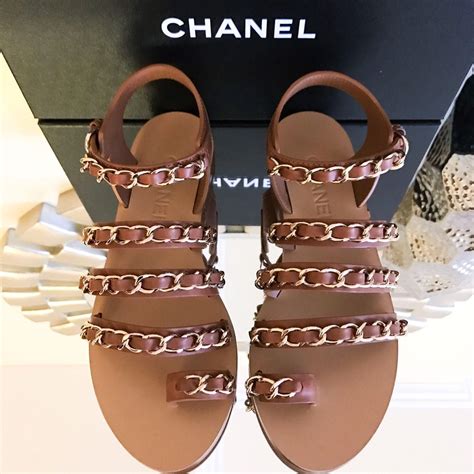 sandali chanel beige guess|authentic Chanel sandals.